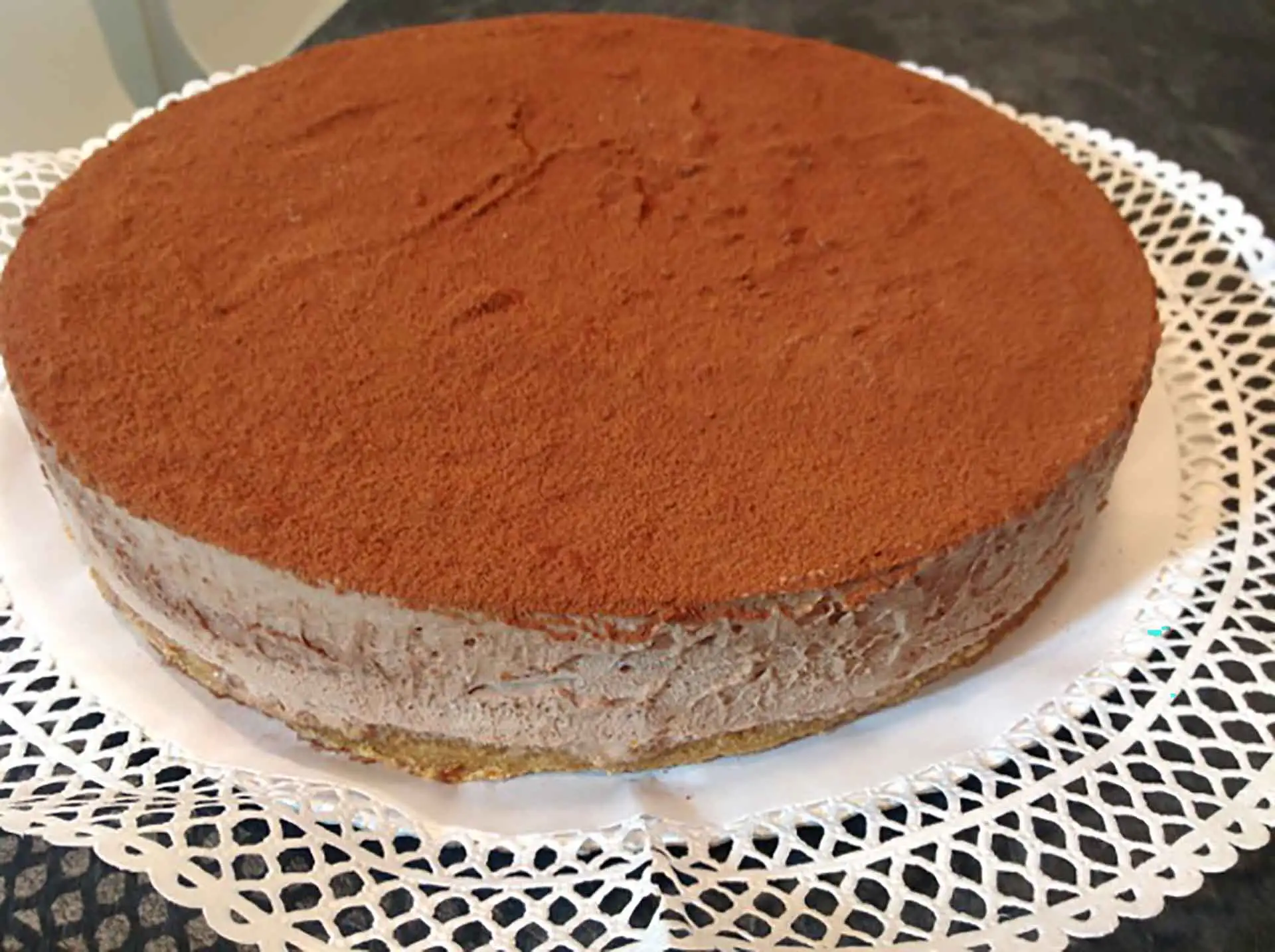 tarta mousse de chocolate