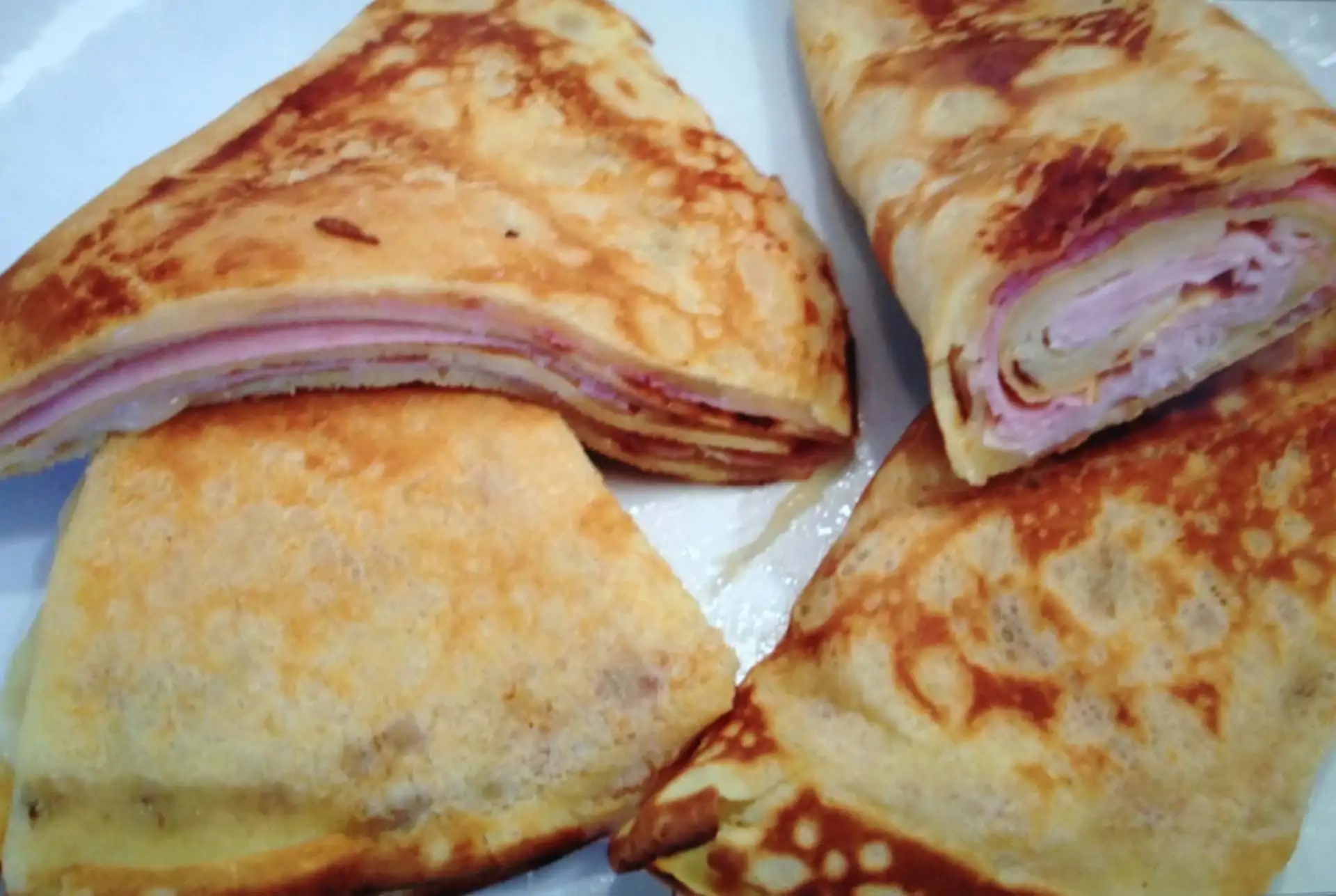Recepta de Home creps de pernil dolç i formatge
