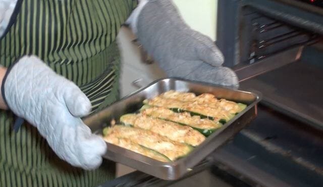 Receta de Calabacines rellenos de Gambas