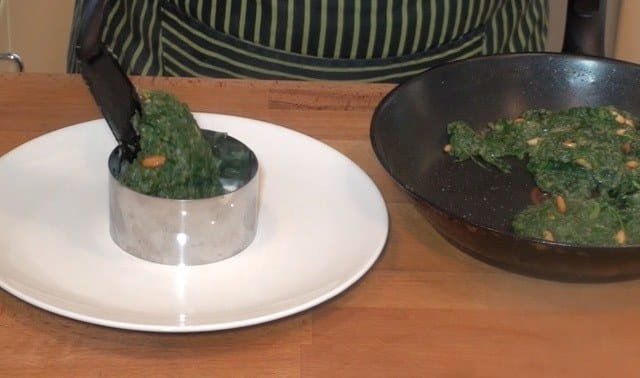 Receta de Espinacas con Huevo frito