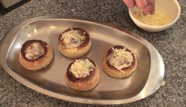 Recepta de Volovanes Farcits de Bolets i Bacó