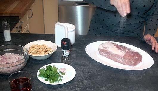 Receta de Lomo con Salsa de Almendras