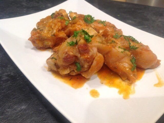 Receta de Pies de Cerdo con Salsa