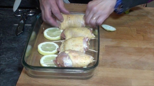 Recepta de Rotllets de Pollastre amb Pernil i Formatge