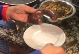 Receta de Setas salteadas con Butifarra Negra Receta de Setas salteadas con Butifarra Negra