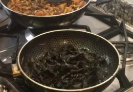 Receta de Setas salteadas con Butifarra Negra Receta de Setas salteadas con Butifarra Negra