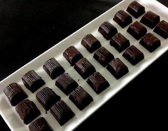 Receta de Bombones rellenos de Toffee