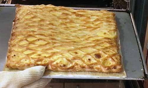 coca enreixada després del forn