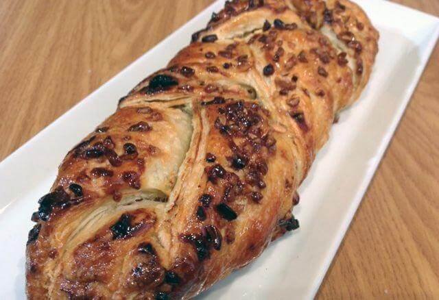 Receta de Trenza de Hojaldre rellena de Crema