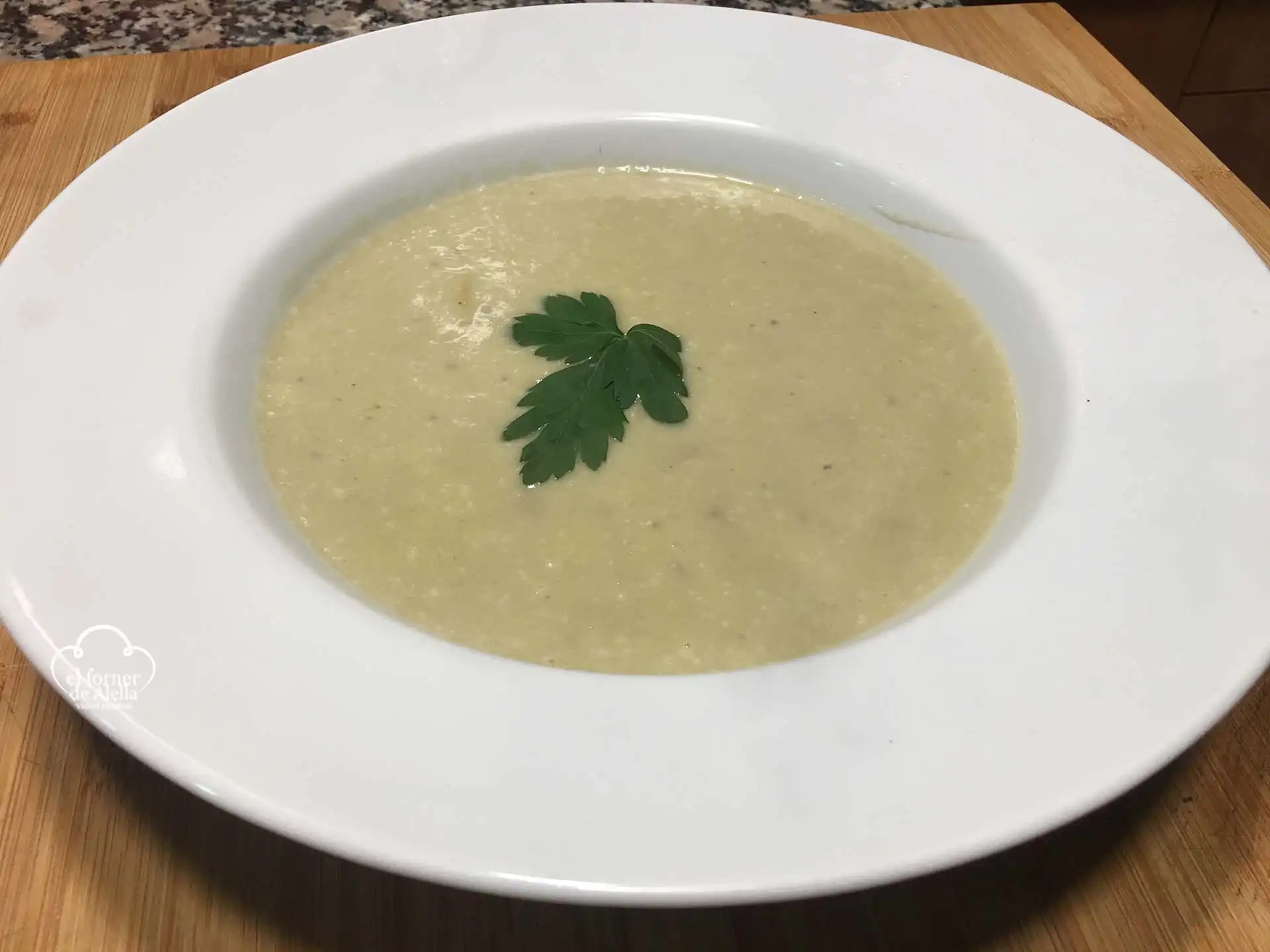 Crema de Carxofes amb Cloïsses