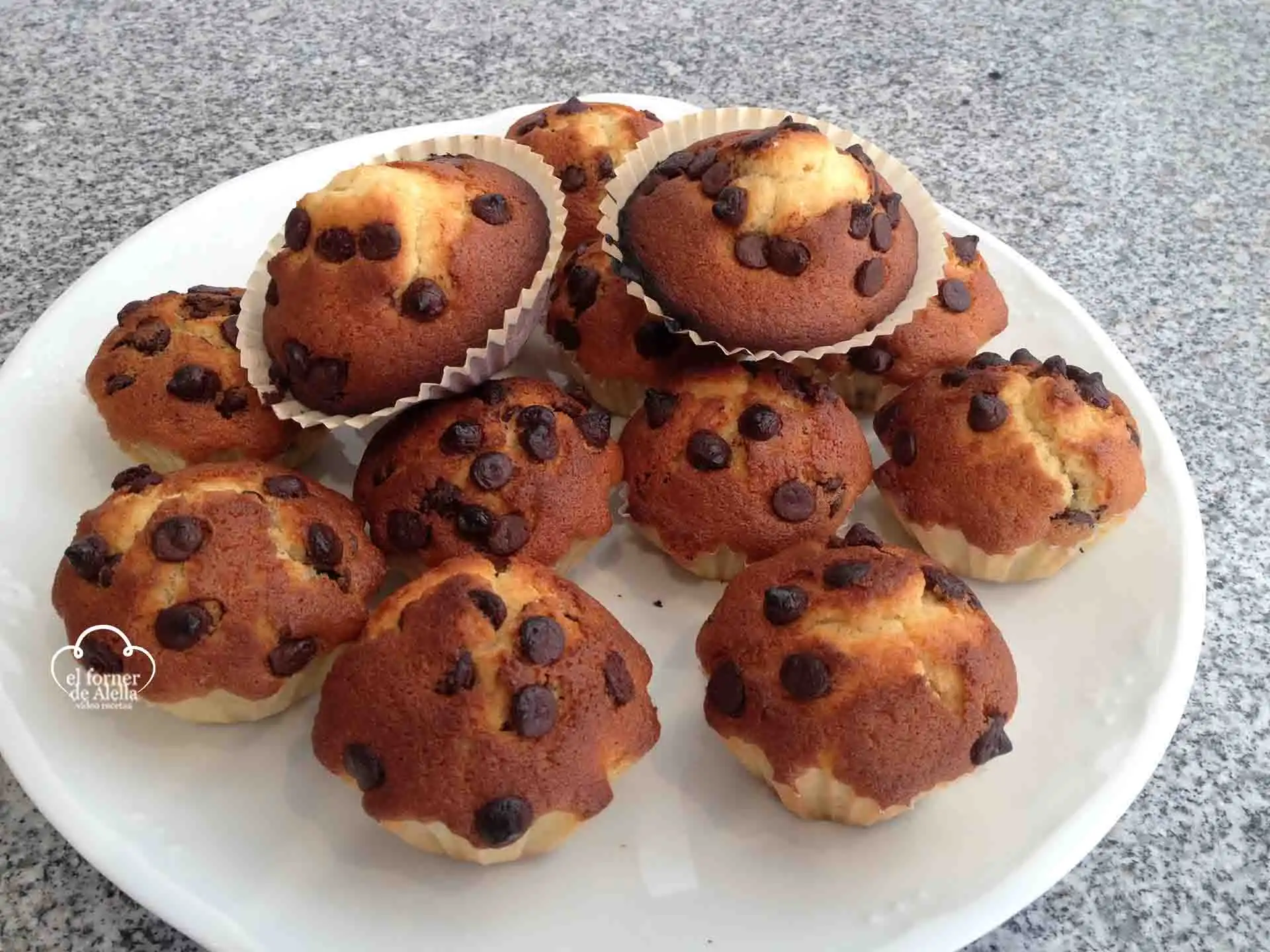 Receta de Home Magdalenas con Pepitas de Chocolate