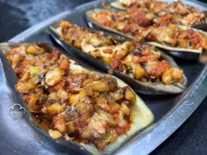 Recepta de Home berenjenas sobrasada y queso