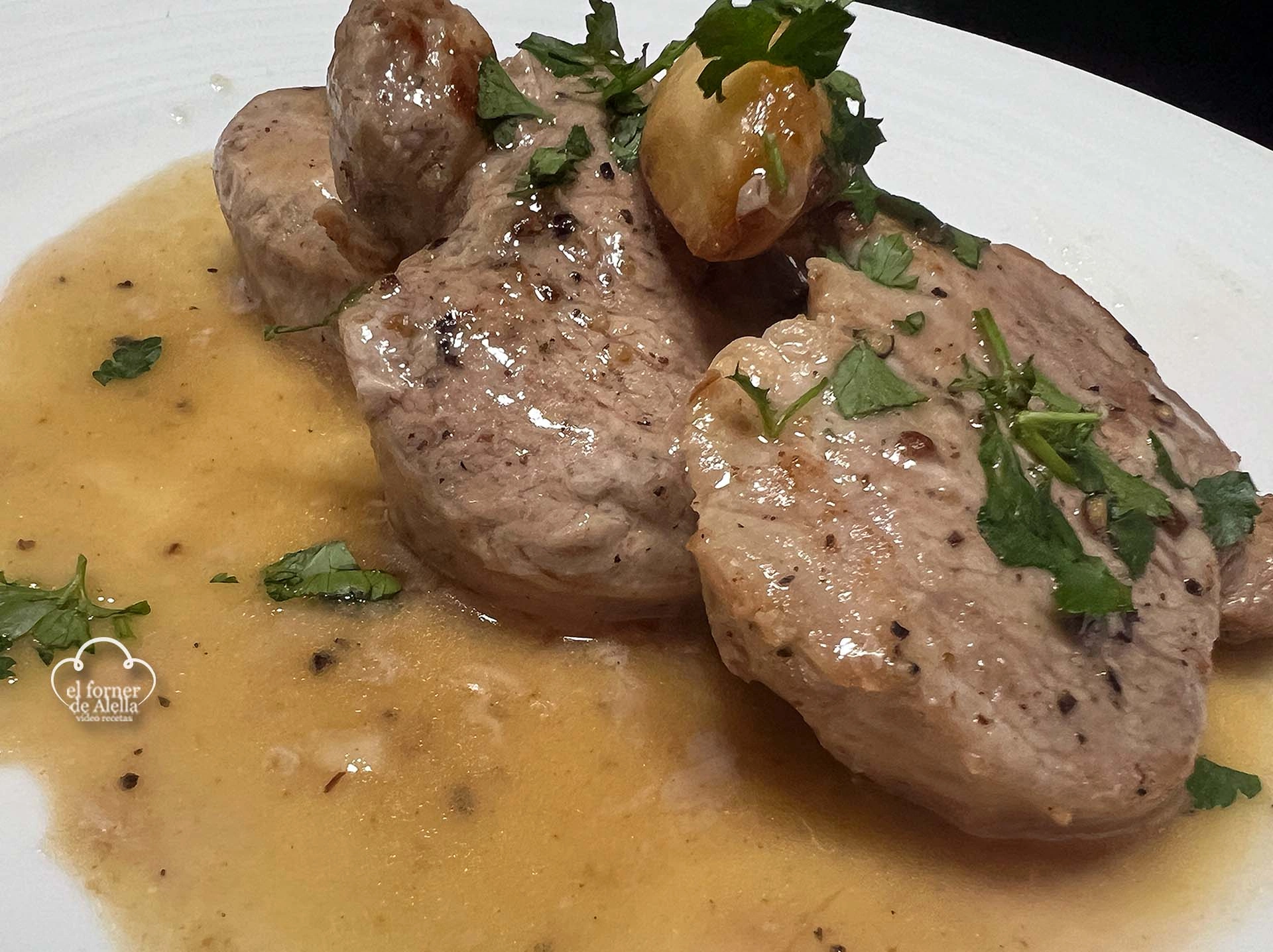 solomillo cerdo alajillo