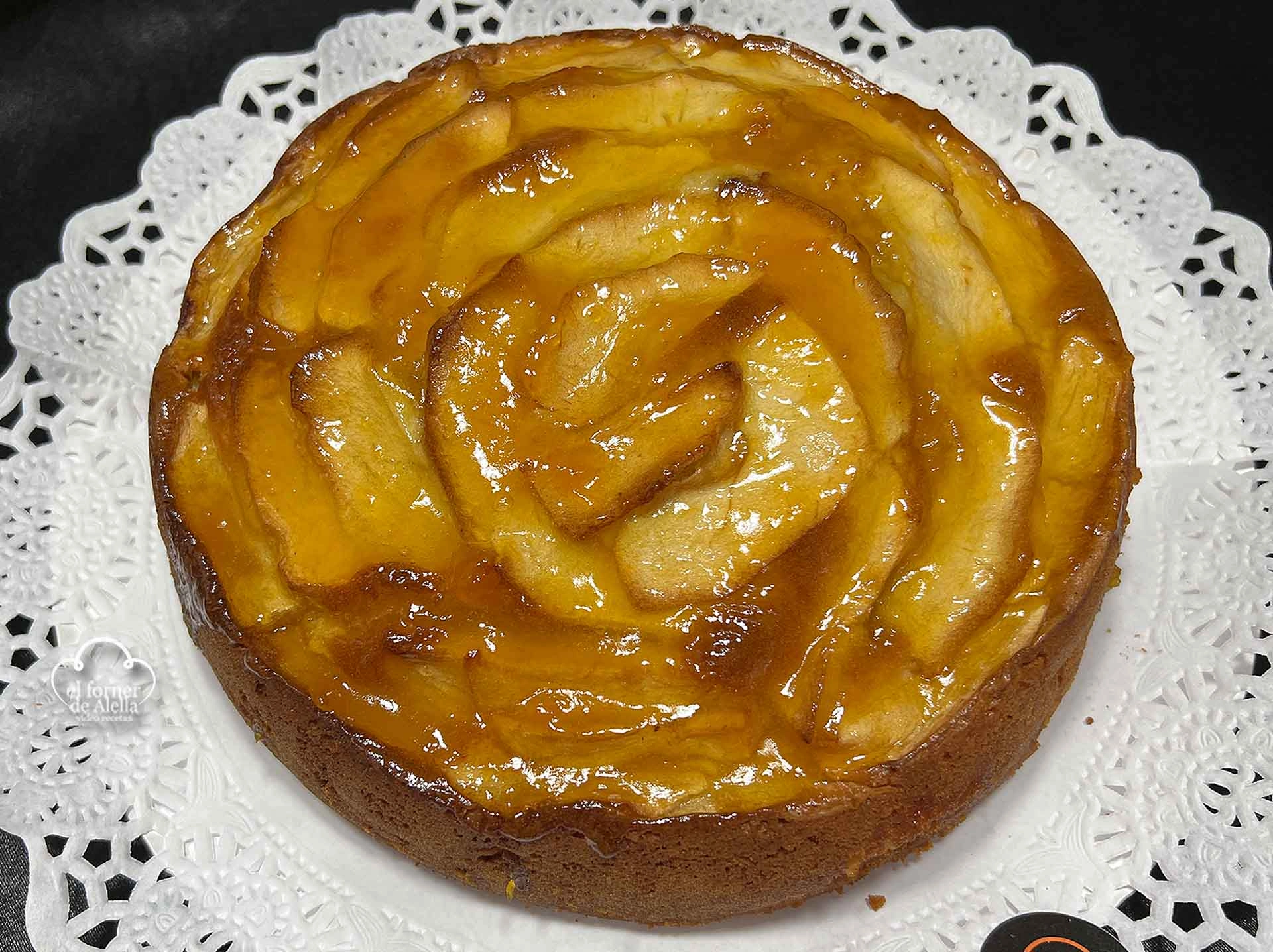 tarta manzana yougurt