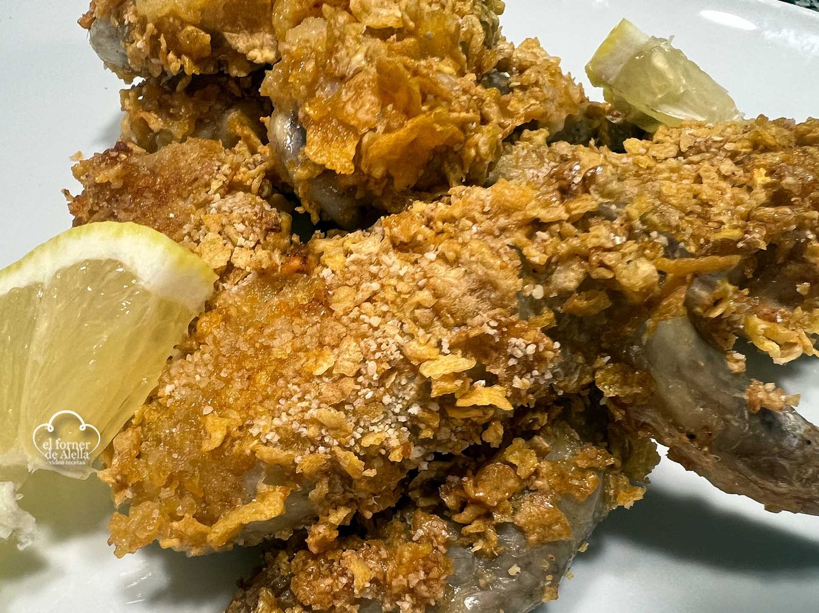 Alitas de Pollo crujientes con Salsa de Mostaza