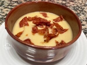 vichissoise peras jamon