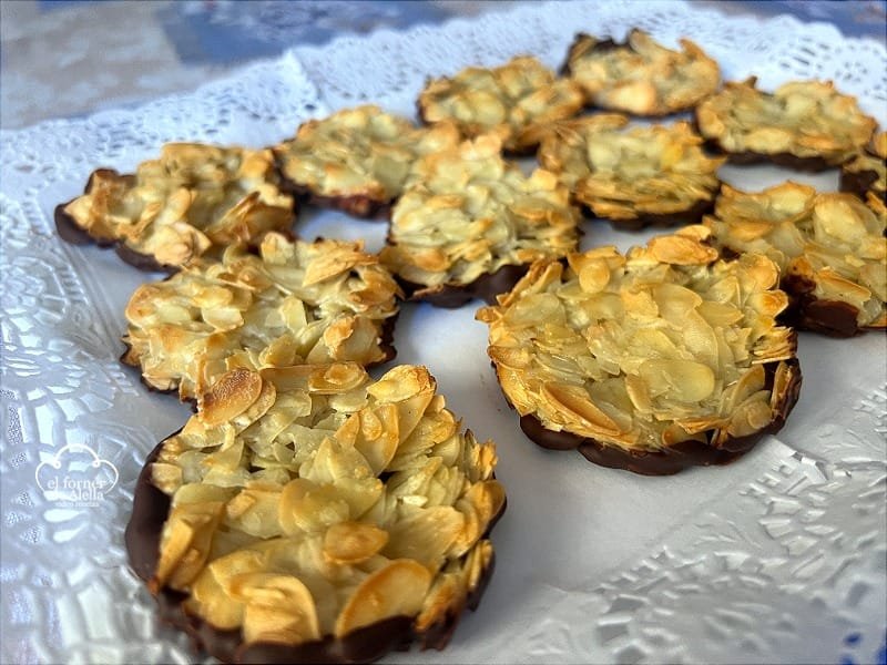 Galletas de almendra y chocolate