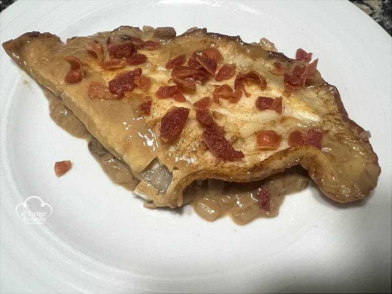 lomos de rodaballo al vermut